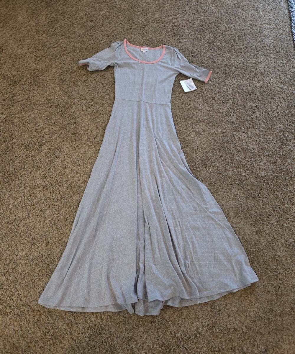 ** New Lularoe Ana. Dress size xs x small grey